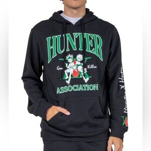 Bioworld Hunter X Hunter Hunter Association Men's large Black Hoodie NWOT